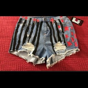 4th of July America / Harley Quinn Birds of Prey Shorts She Universe